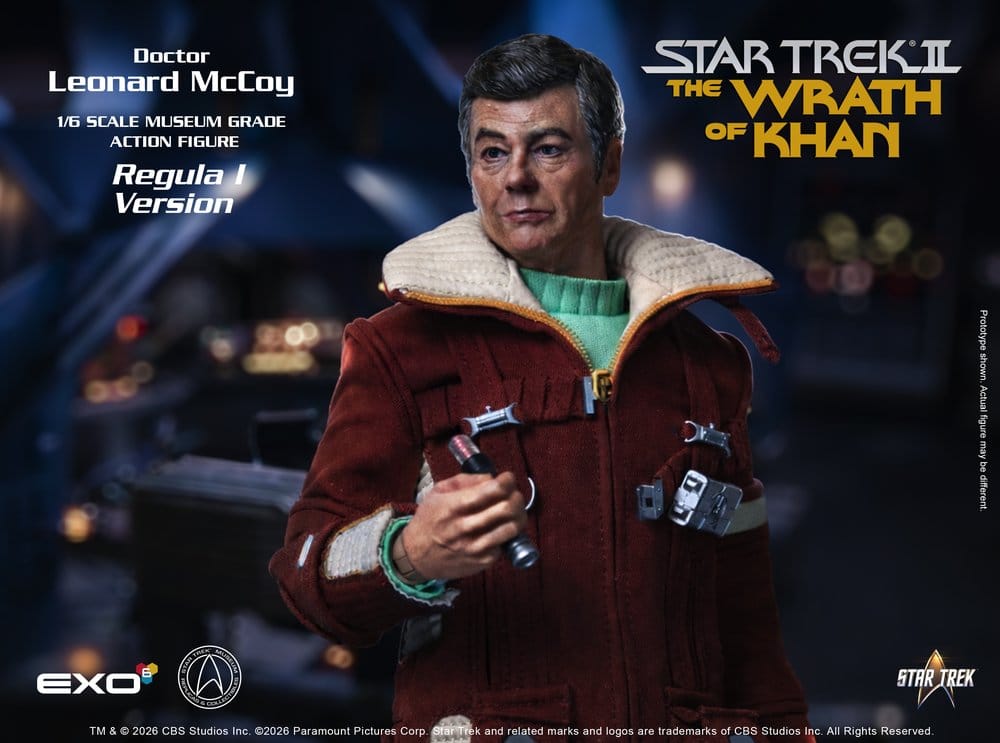 Star Trek II: Der Zorn des Khan Actionfigur 1/6 Dr. Leonard McCoy Regula I Version 30 cm