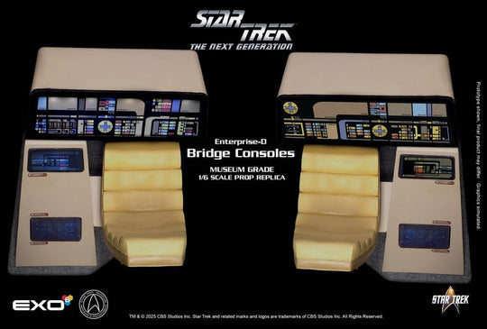 Star Trek: The Next Generation Replik 1/6 Enterprise-D Bridge Consoles Set