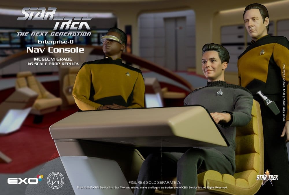 Star Trek: The Next Generation Replik 1/6 Enterprise-D Bridge Consoles Set