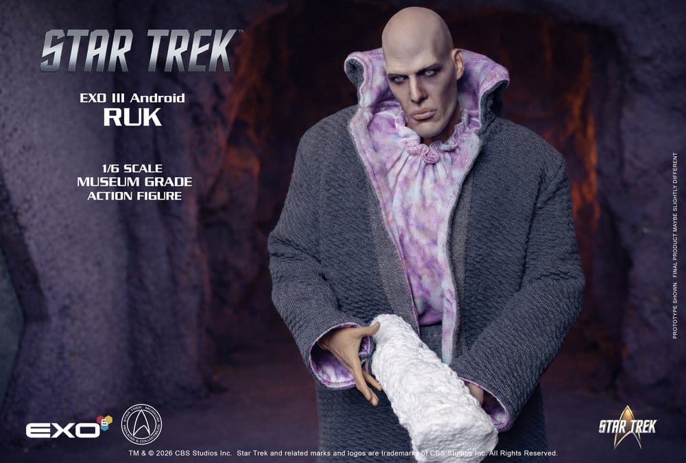 Star Trek: Raumschiff Enterprise Actionfigur 1/6 Ruk EXO III Android 33 cm