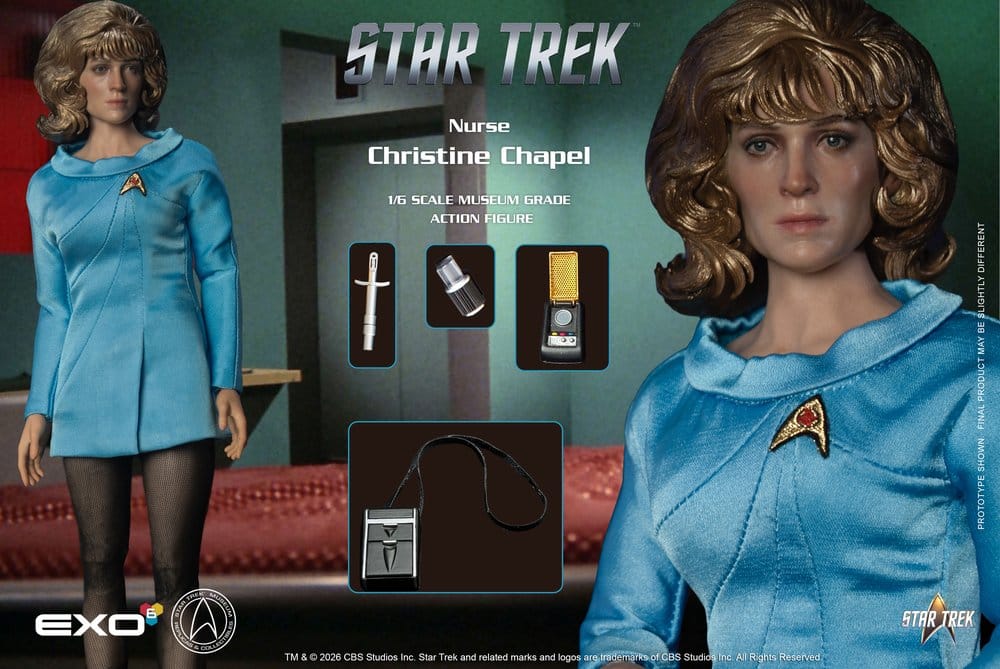 Raumschiff Enterprise Museum Grade Actionfigur 1/6 Nurse Christine Chapel 28 cm
