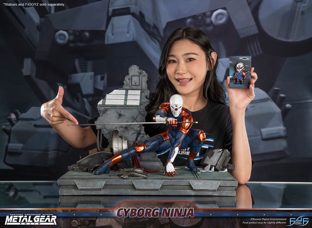 Metal Gear Solid Statue Cyborg Ninja (Gray Fox) 41 cm