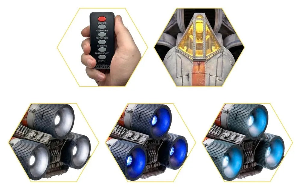 Battlestar Galactica Actionfigur mit Fahrzeug Colonial Viper Mk & Lieutenant Boomer