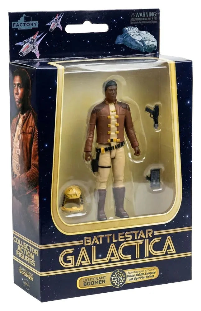 Battlestar Galactica Actionfigur mit Fahrzeug Colonial Viper Mk & Lieutenant Boomer
