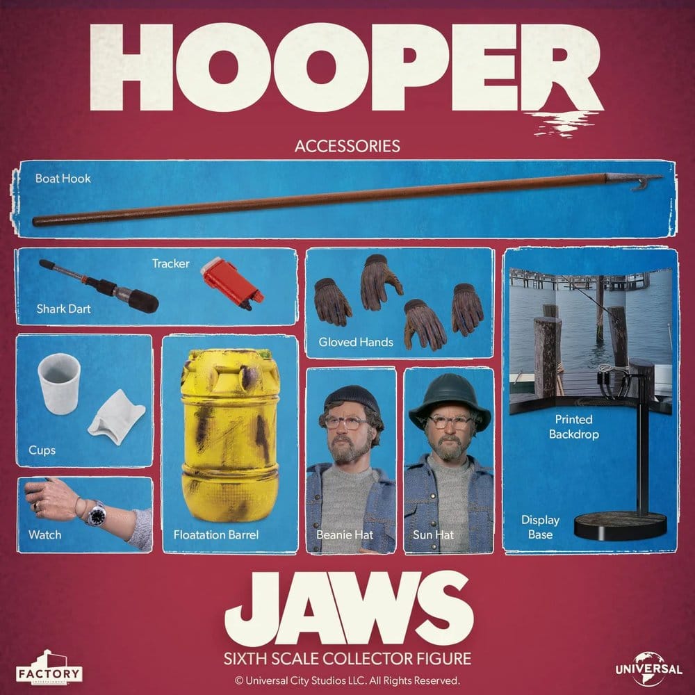 Der weiße Hai Actionfigur 1/6 Hooper 30 cm