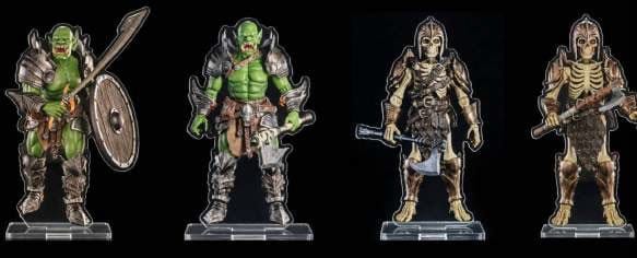 Mythic Legions Acryl-Standees 4er-Pack Villainous Set A 3 cm