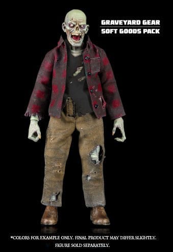 Graveyard Series Zubehör-Set für Actionfiguren Worker Zombie Soft Goods Pack