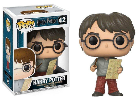 Harry Potter POP! Movies Vinyl Figur Harry Potter with Marauders Map 9 cm