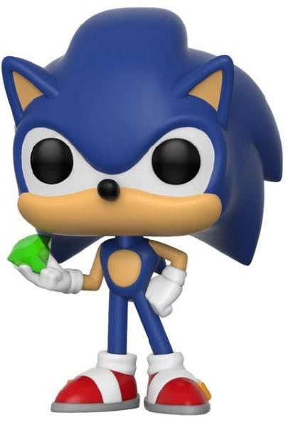 Sonic The Hedgehog POP! Games Vinyl Figur Sonic (Emerald) 9 cm