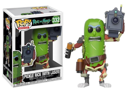 Rick and Morty POP! Animation Vinyl Figur Pickle Rick with Laser 9 cm