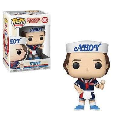 Stranger Things POP! TV Vinyl Figur Steve with Hat and Ice Cream 9 cm