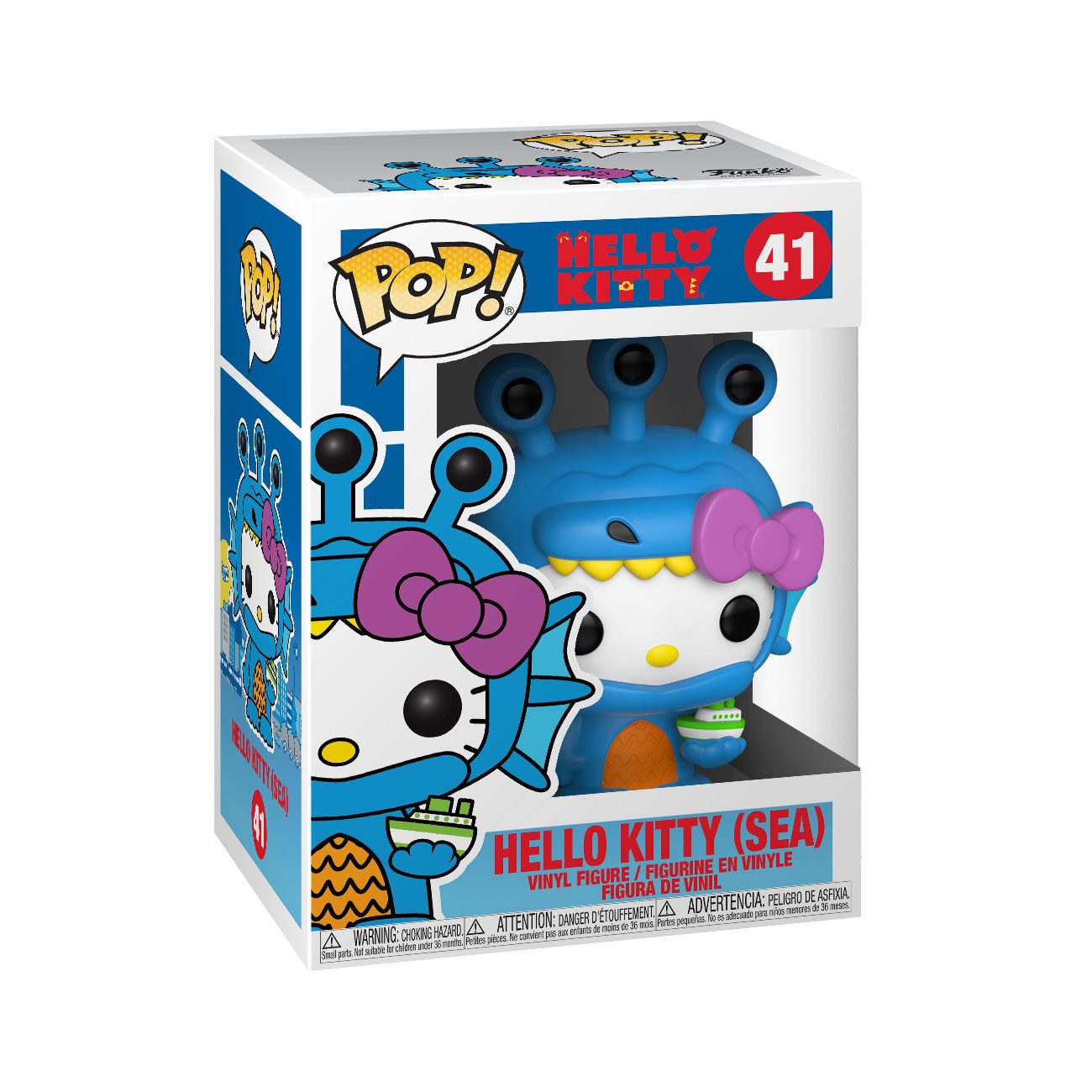 Hello Kitty Kaiju POP! Sanrio Vinyl Figur Hello Kitty Sea Kaiju 9 cm