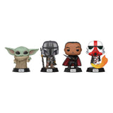 Star Wars POP! Movies Vinyl Figuren 4er-Pack Mandalorian Holiday 9 cm