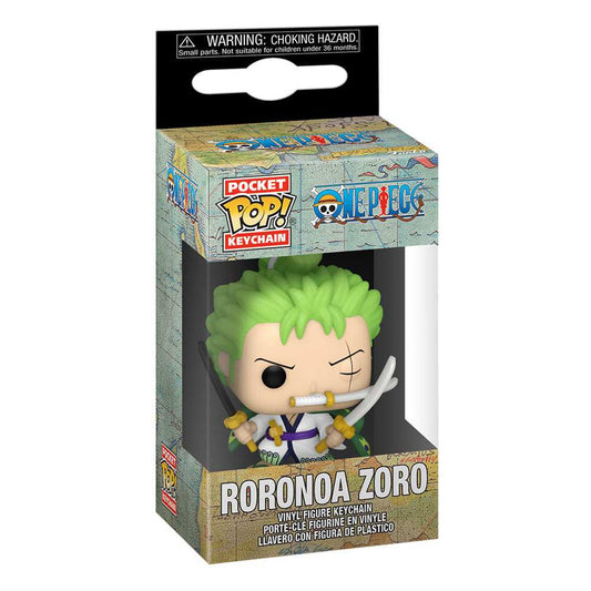 One Piece POP! Vinyl Schlüsselanhänger 4 cm Roronoa Zoro Display (12)