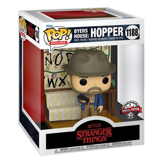 Stranger Things POP! Deluxe Vinyl Figur Byers House: Hopper 9 cm