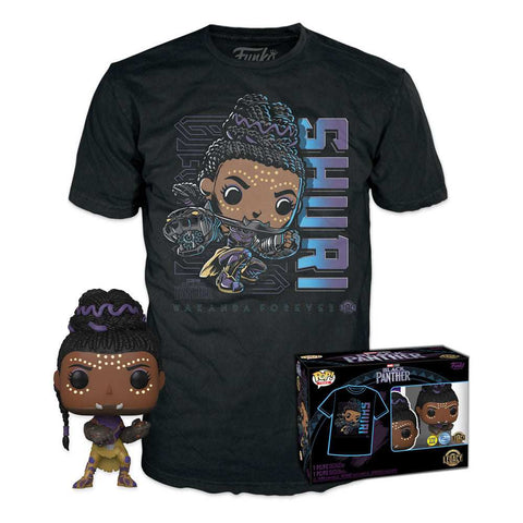 Black Panther Legacy POP! & Tee Vinyl Figur & T-Shirt Set Shuri Größe M