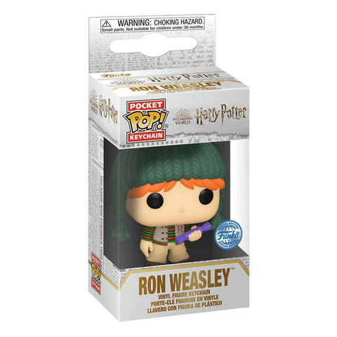 Harry Potter - Chamber of Secrets Anniversary Pocket POP! Vinyl Schlüsselanhänger 4 cm Ron Display (12)