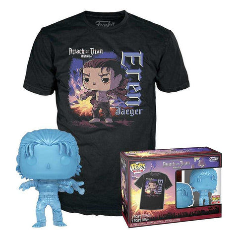 Attack on Titan POP! & Tee Vinyl Figur & T-Shirt Set Eren w/ marks Größe S