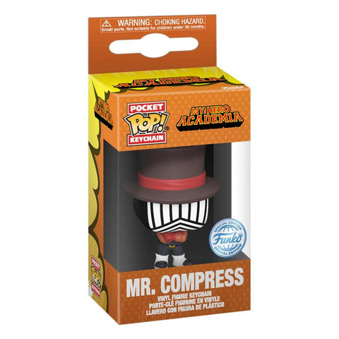 My Hero Academia POP! Vinyl Schlüsselanhänger 4 cm Mr. Compress (Hideout) Display (12)