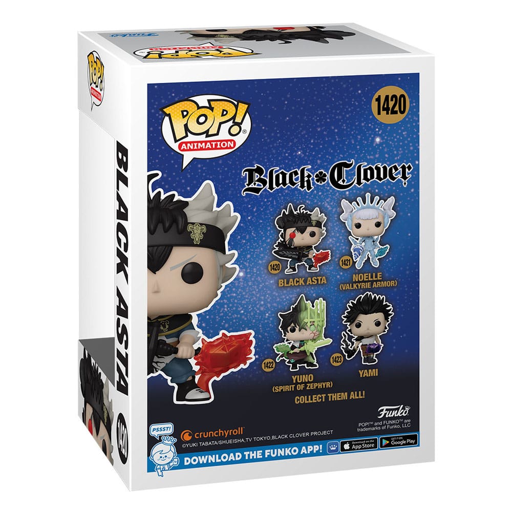 Black Clover POP! Animation Vinyl Figur Black Asta 9 cm