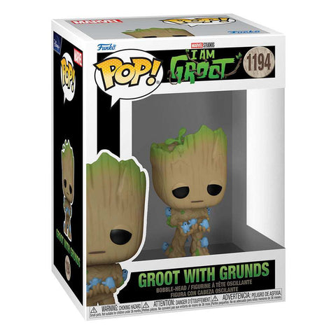 Ich bin Groot POP! Vinyl Figur Groot w/ Grunds 9 cm