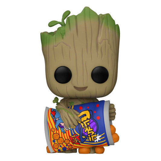 Ich bin Groot POP! Vinyl Figur Groot w/Cheese Puffs 9 cm