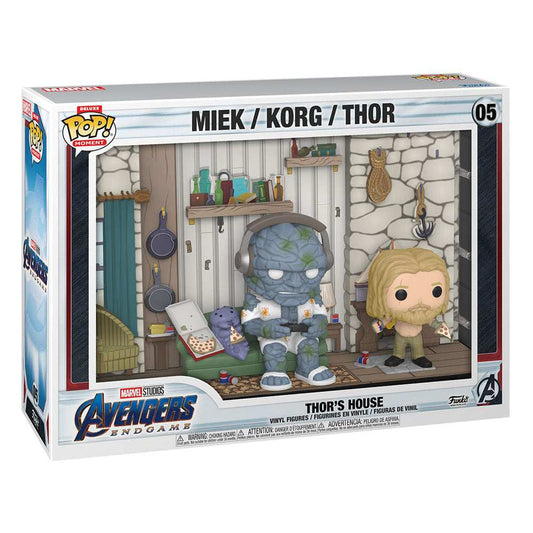 Avengers Endgame POP Moments Deluxe Vinyl Figuren 2er-Pack Thor's House 9 cm