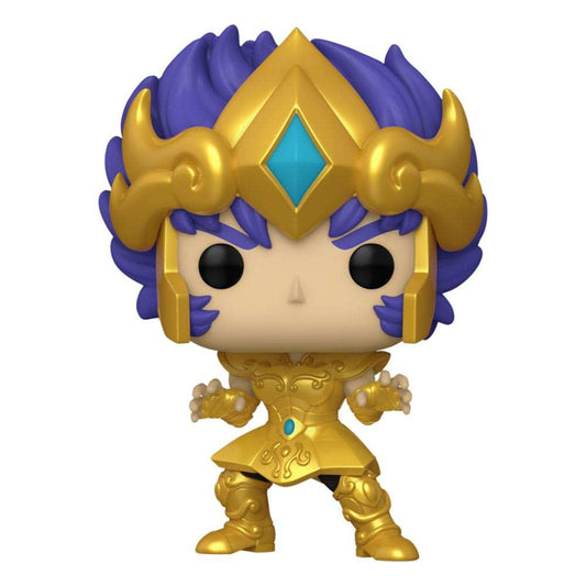 Saint Seiya POP! Animation Figur Gold Leo Ikki 9 cm - Stark beschädigte Verpackung