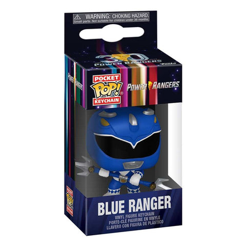 Power Rangers 30th POP! Vinyl Schlüsselanhänger 4 cm Blue Ranger Display (12)