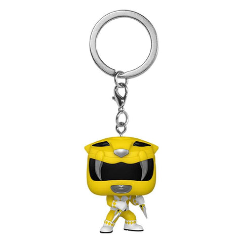 Power Rangers 30th POP! Vinyl Schlüsselanhänger 4 cm Yellow Ranger Display (12)