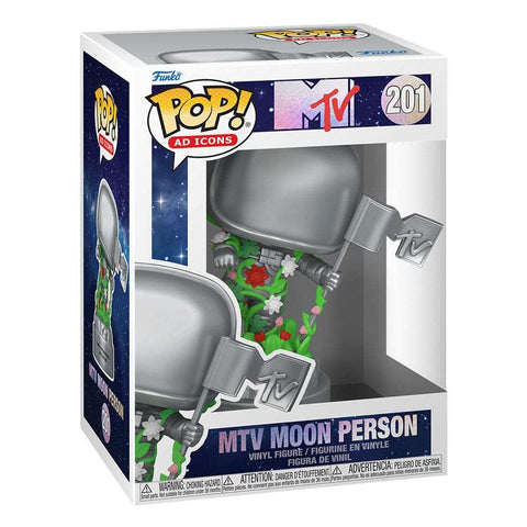 MTV 40th POP! Ad Icons Vinyl Figur Moon Person 9 cm