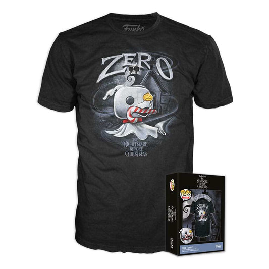 Nightmare Before Christmas Boxed Tee T-Shirt Zero w/Cane Größe M