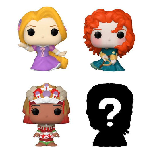 Disney Princesses Bitty POP! Vinyl Figuren 4er-Pack Rapunzel 2,5 cm