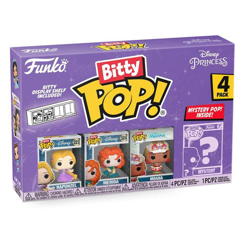 Disney Princesses Bitty POP! Vinyl Figuren 4er-Pack Rapunzel 2,5 cm