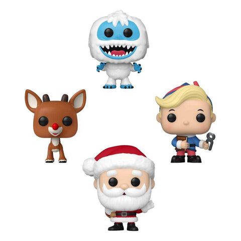 Rudolph mit der roten Nase Pocket POP! Vinyl Figuren 4er-Pack Tree Holiday 4 cm