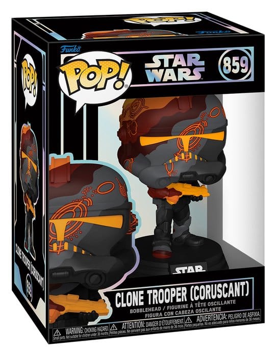 Star Wars POP! Vinyl Wackelkopf-Figur Clone Trooper (Coruscant) 9 cm