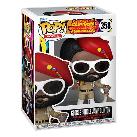 George Clinton POP! Rocks Vinyl Figur Parliament Funkadelic 9 cm