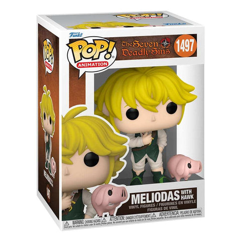 Seven Deadly Sins POP & Buddy! Animation Vinyl Figur Meliodas w/Hawk 9 cm