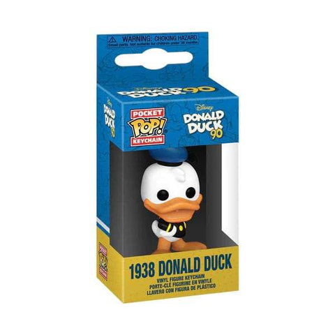 Disney DD 90th Anniversary POP! Vinyl Schlüsselanhänger 4 cm Donald Duck(1938) Display (12)