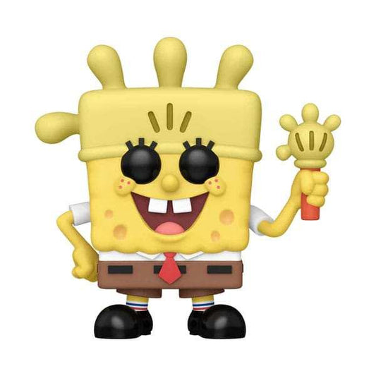 SpongeBob Schwammkopf 25th Anniversary POP! Vinyl Figur SB w/ Glove Light 9 cm