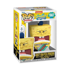 SpongeBob Schwammkopf 25th Anniversary POP! Vinyl Figur SB w/Pizza 9 cm