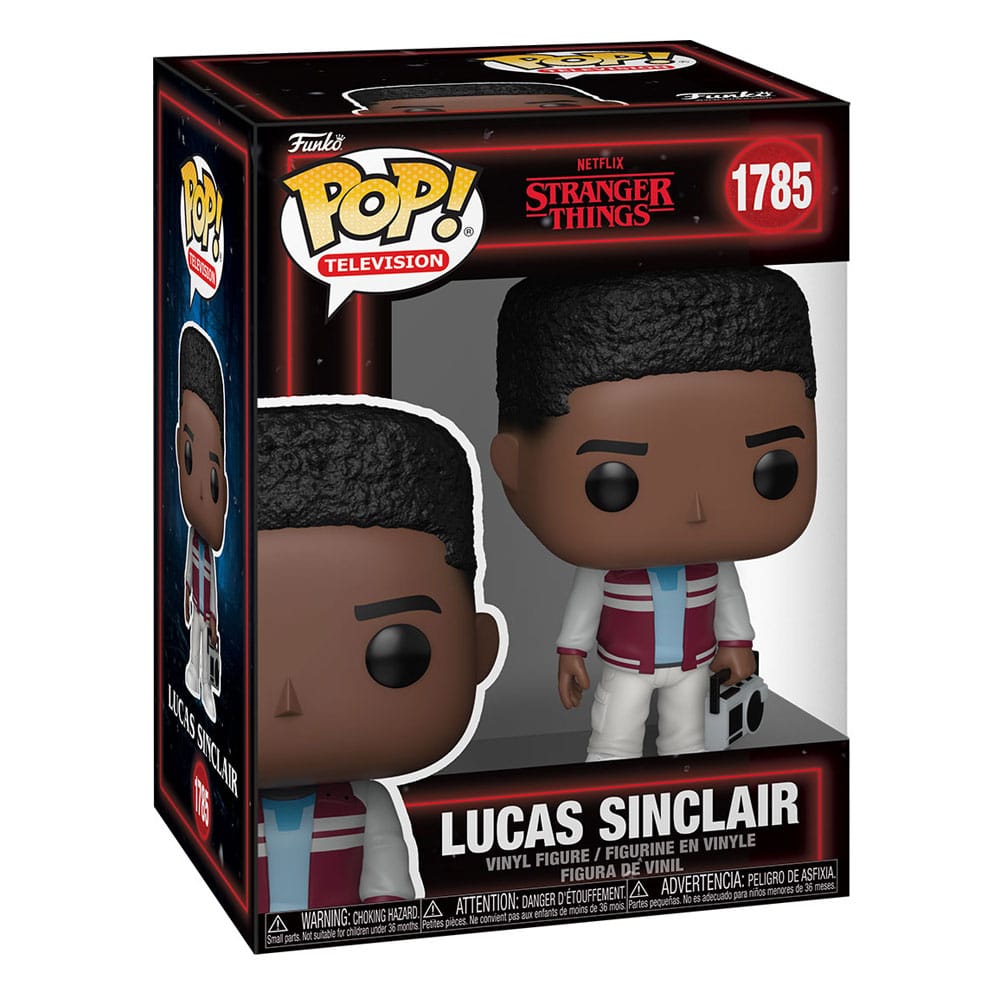 Stranger Things POP! Television Vinyl Figuren Lucas Sinclair with Boombox 9 cm