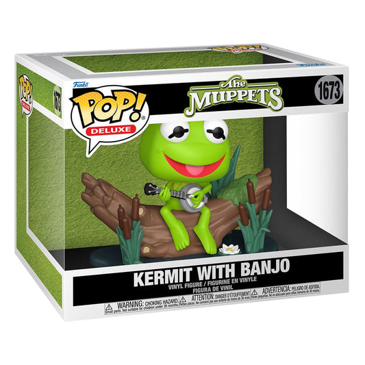 The Muppets POP! Deluxe Vinyl Figur Kermit with Banjo 9 cm