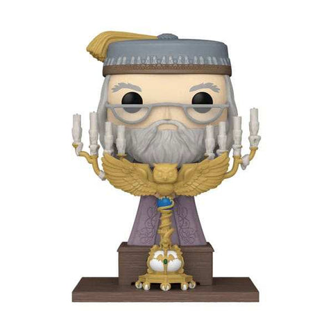 Harry Potter POP! Deluxe Vinyl Figur Deluxe Dumbledore w/Podium 12 cm - Beschädigte Verpackung