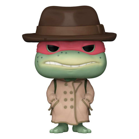 Teenage Mutant Ninja Turtles POP! Movies Vinyl Figur Raphael w/Coat & Hat 9 cm