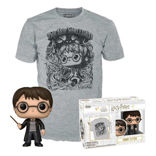 Harry Potter POP! & Tee Vinyl Figur & T-Shirt Set Harry Potter (FL) Größe XL