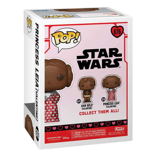 Star Wars Valentines POP! Vinyl Figur Leia (Val Choc) 9 cm