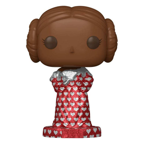 Star Wars Valentines POP! Vinyl Figur Leia (Val Choc) 9 cm