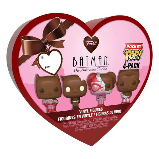 DC Valentines Pocket POP! Vinyl Figuren 4er-Pack Choc 4 cm