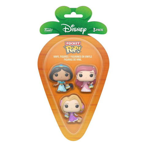 Disney Pocket POP! Vinyl Figuren 3er-Pack Disney Princess R/A/J 4 cm